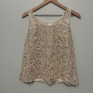 Gold glitter tank